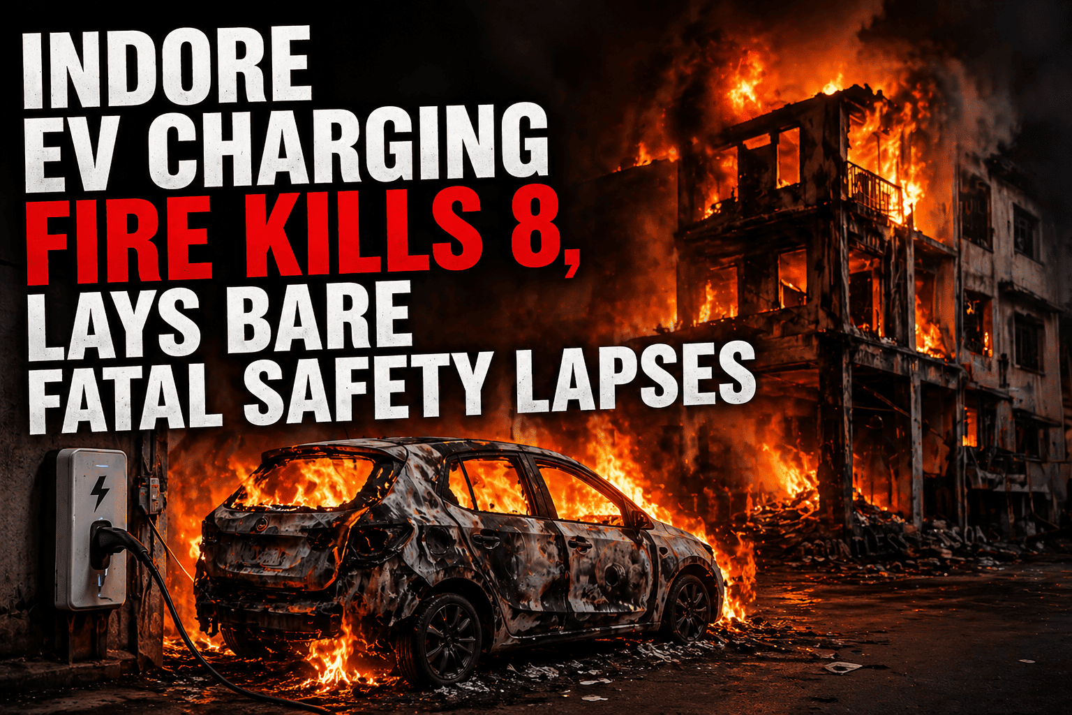 INDORE EV CHARGER ACCIDENT CLAIMS 8 LIVES